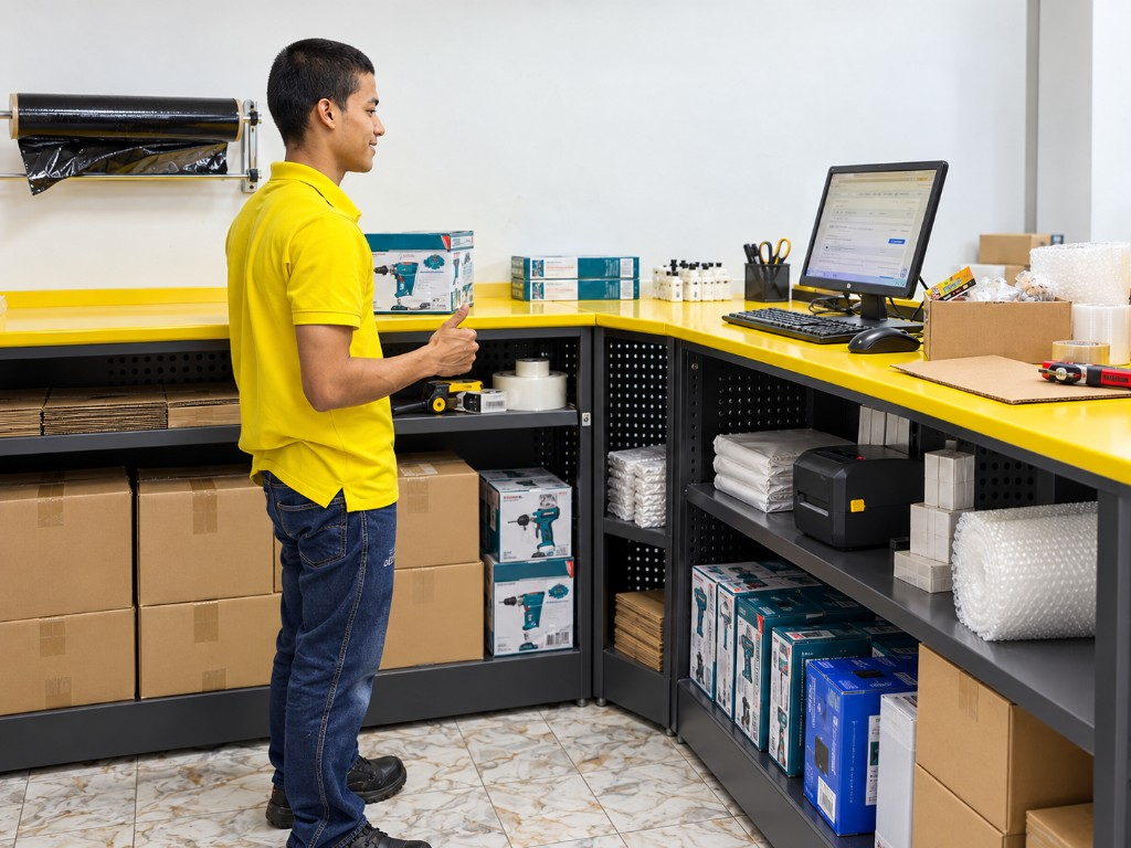 Área de empaque de Ferretería Electroventas